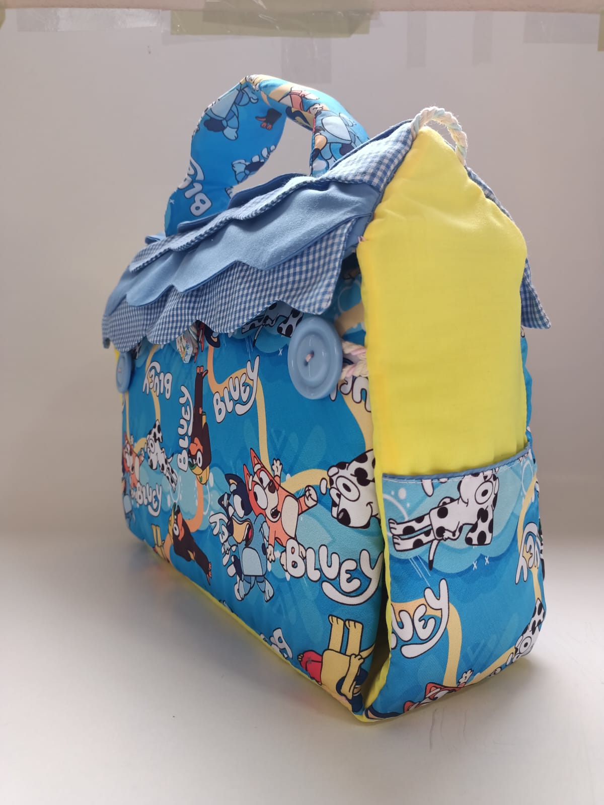 BOLSO CASITA BLUEY POP AMARILLO
