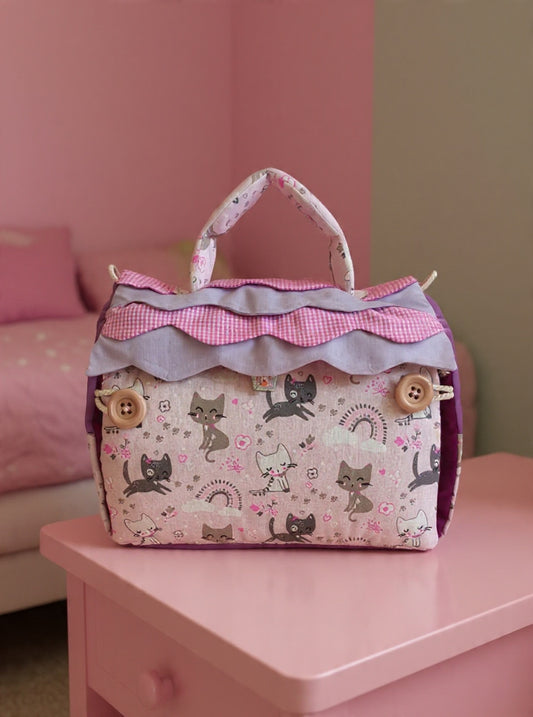 Bolso casita lavanda cat.