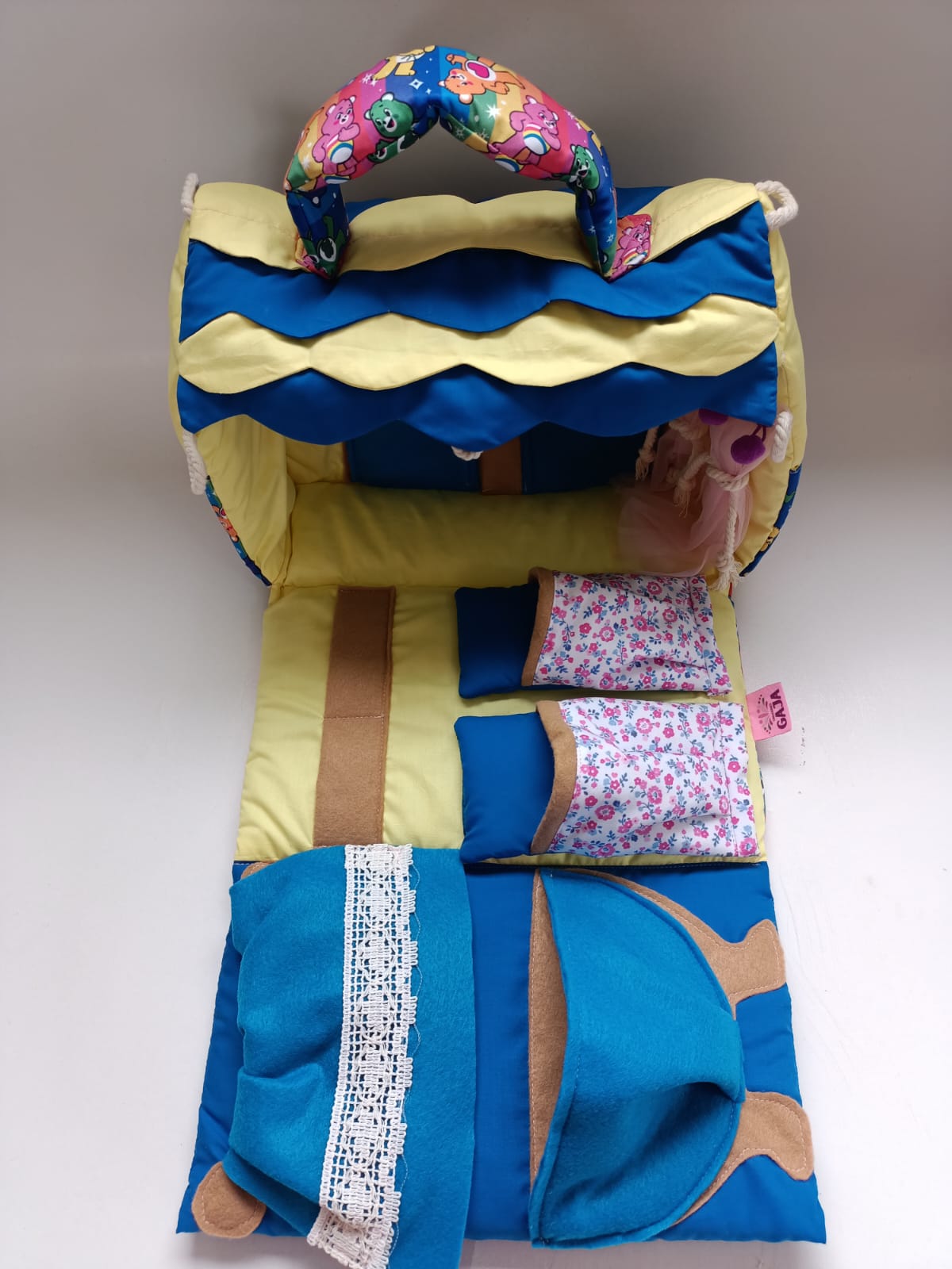 Bolso casita de tela