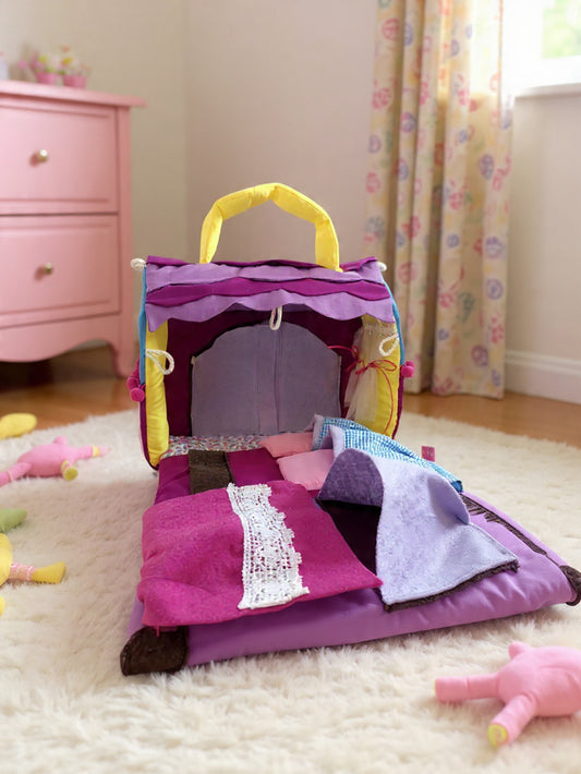 bolso casita de tela edición especial huntrix colors