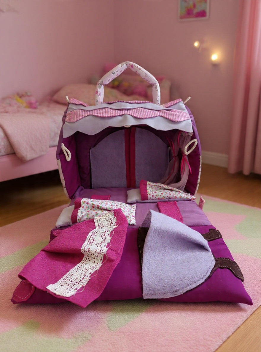 Bolso casita lavanda cat.