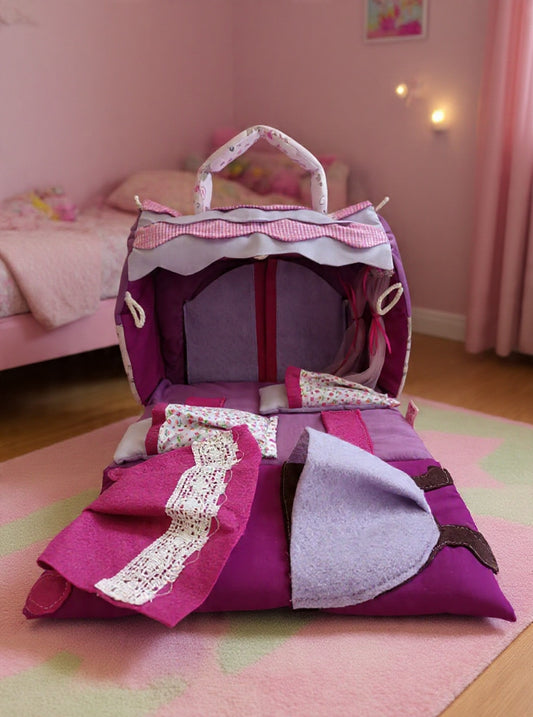 Bolso casita lavanda cat.