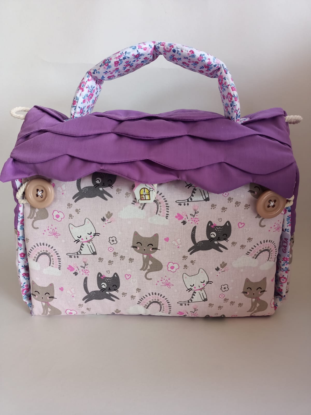 Casita portatil de tela Lavanda Cat