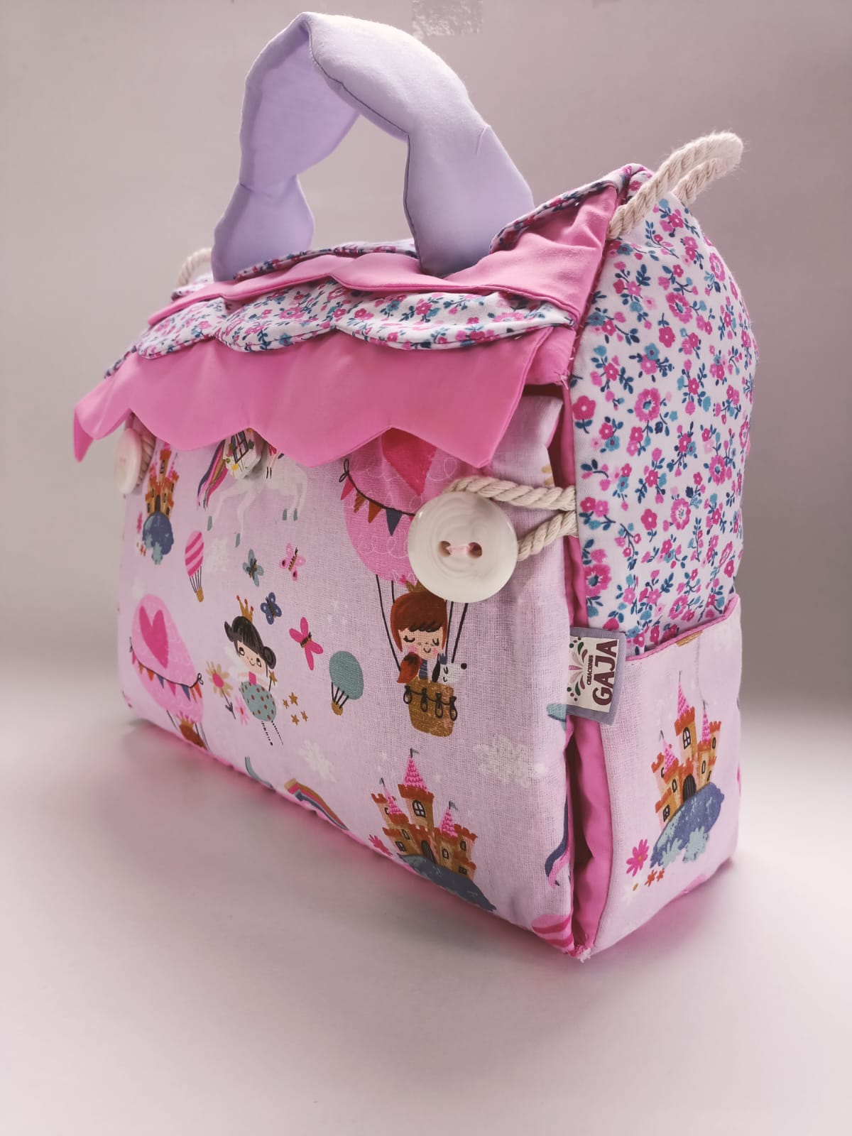 Casita de tela portatil Globo Pink