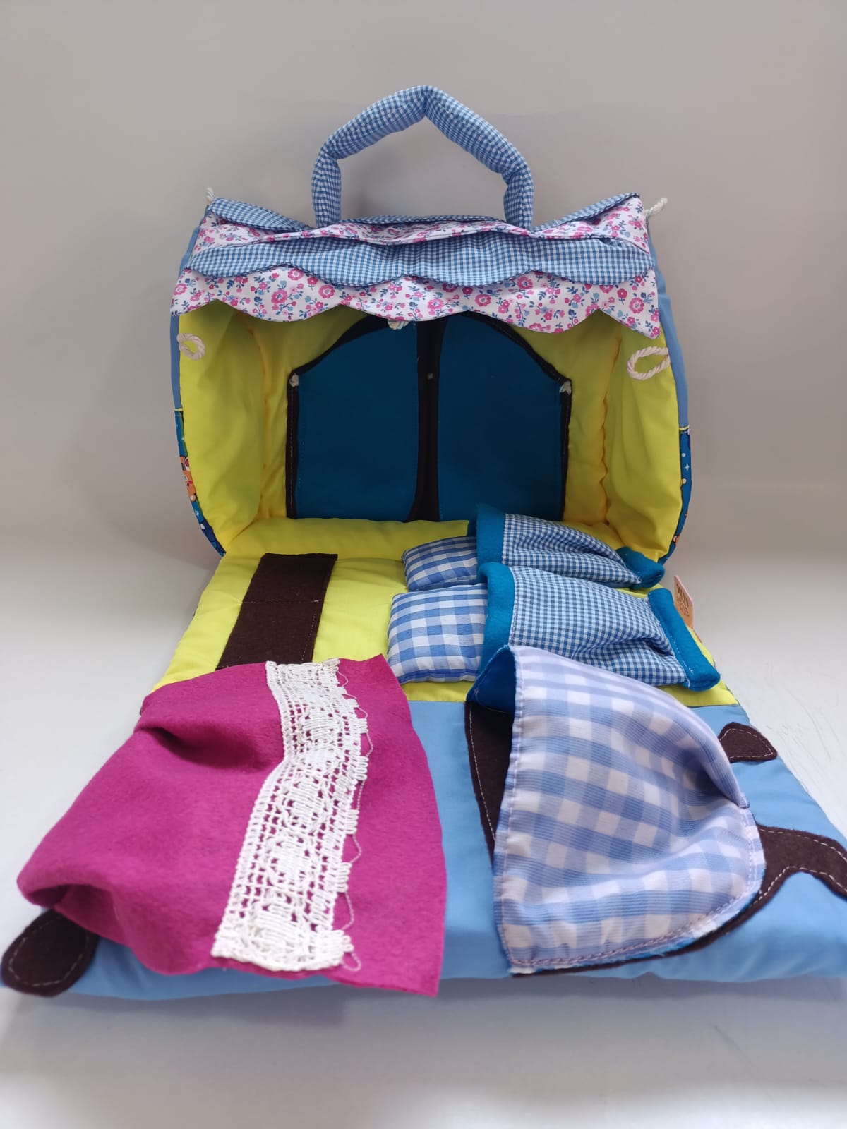 BOLSO CASITA OSITOS CARIÑOSITOS AZA AZUL