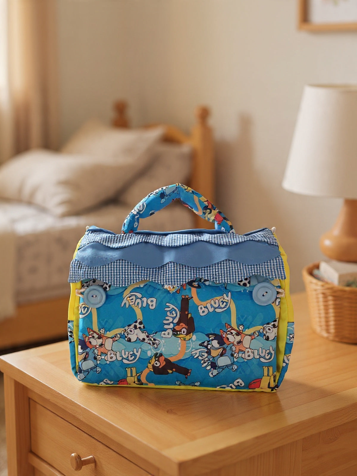 BOLSO CASITA BLUEY POP AMARILLO