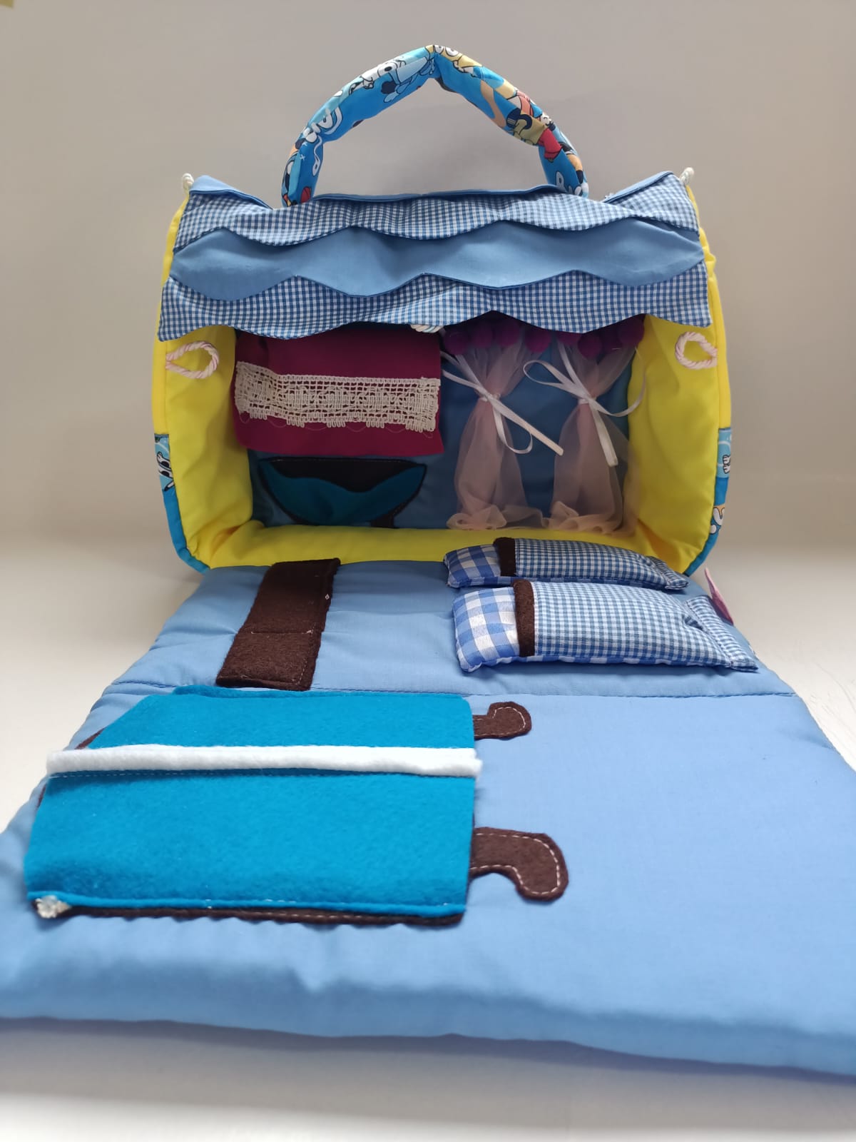BOLSO CASITA BLUEY POP AMARILLO