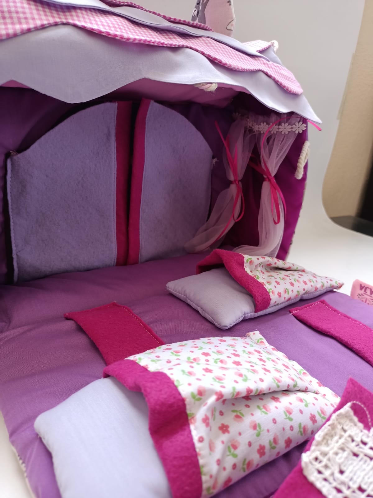 Bolso casita lavanda cat.