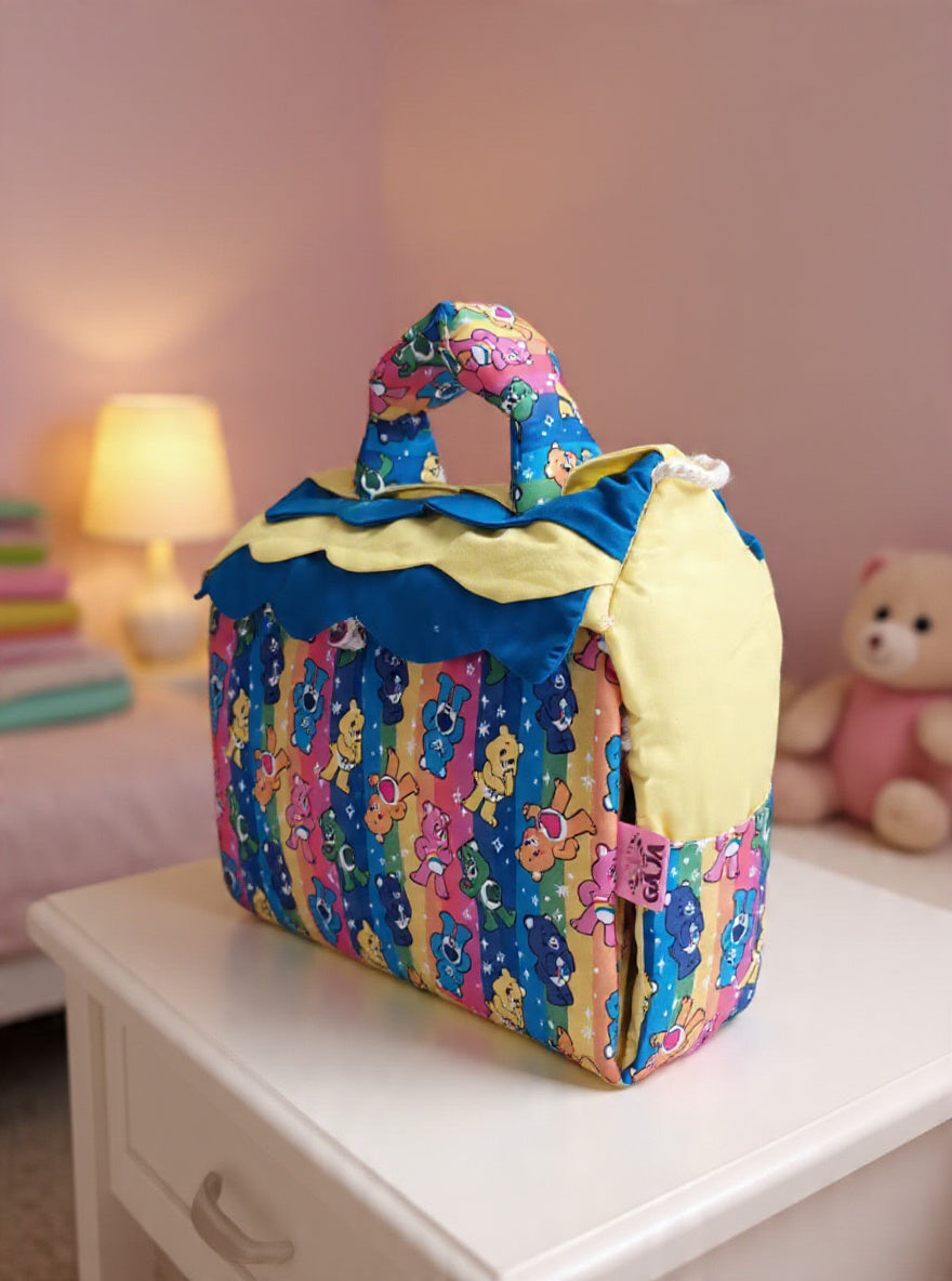 Bolso casita de tela