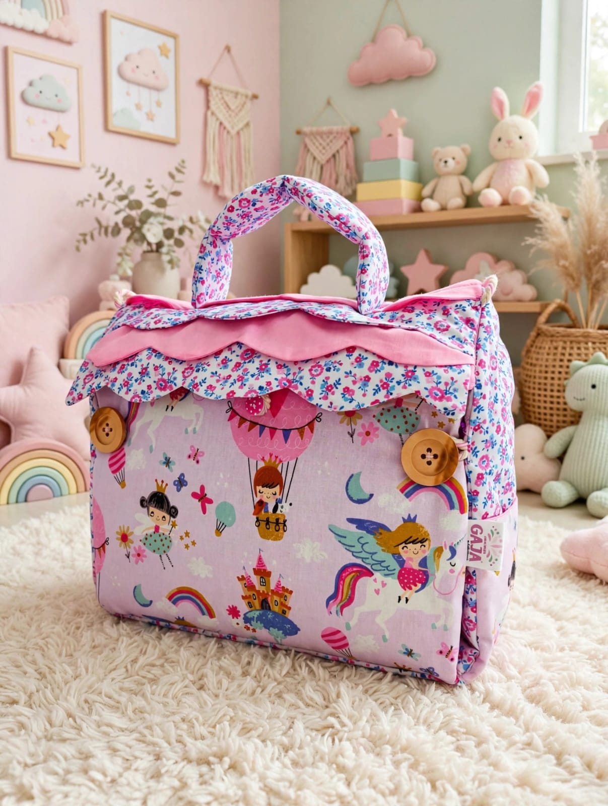 casita portatil globo pink